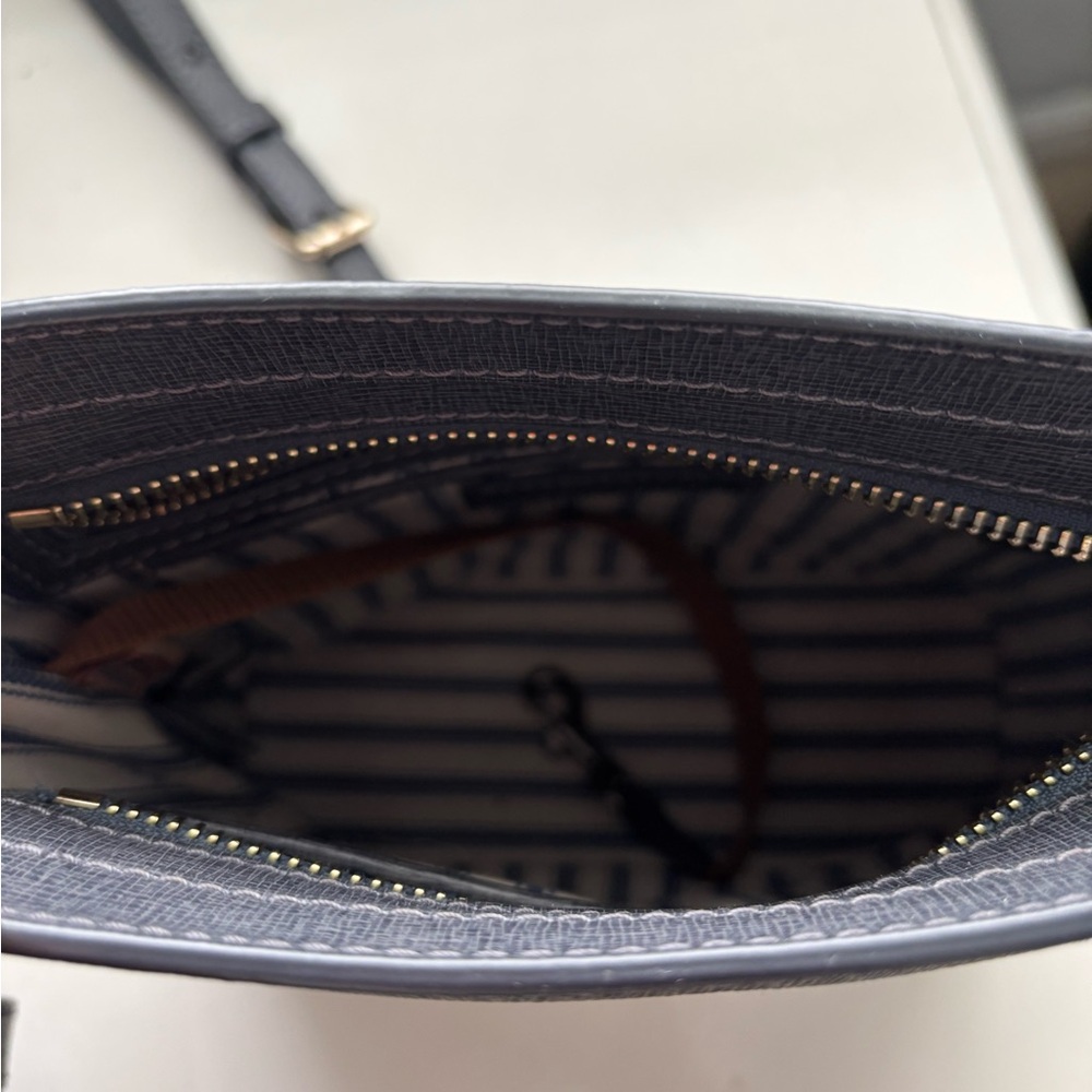 Dooney & Bourke dark gray Saffiano Crossbody with Gold Hardware - Picture 7 of 9